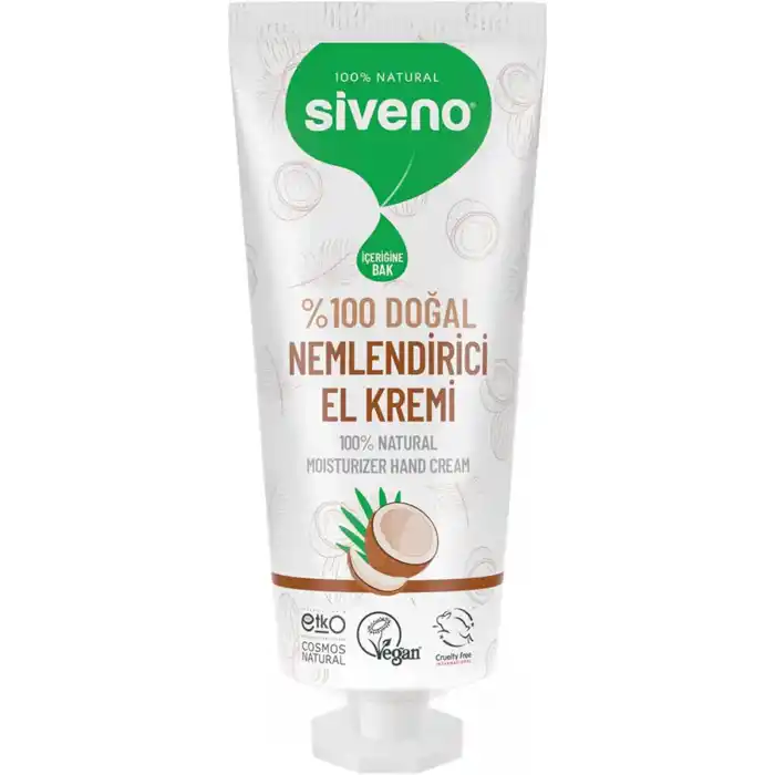 Siveno%100 Doğal El ve Vücut Kremi Hindistan Cevizi Avokado Yoğun Nemlendirici Onarıcı Vegan 30 ml