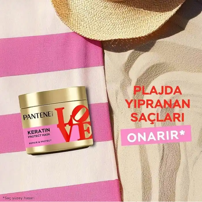 Pantene LOVE Edition Pro-V Keratin Koruması Saç Bakım Maskesi 300 Mililitre
