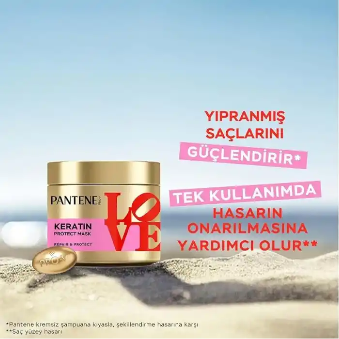 Pantene LOVE Edition Pro-V Keratin Koruması Saç Bakım Maskesi 300 Mililitre