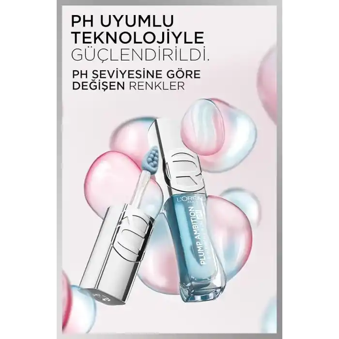 LOreal Cosmetics Plump Ambition Hyaluron Lip Oil pH Dudak Parlatıcısı - 116 Black
