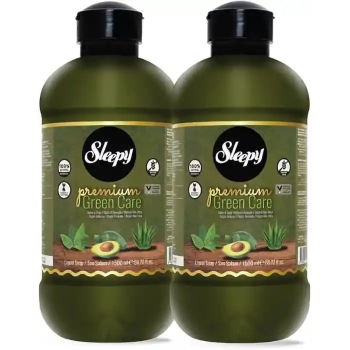Sleepy Premium Green Care Serisi Sıvı Sabun 2x1500 ml