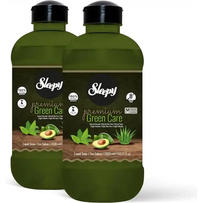 Sleepy Premium Green Care Serisi Sıvı Sabun 2x1500 ml