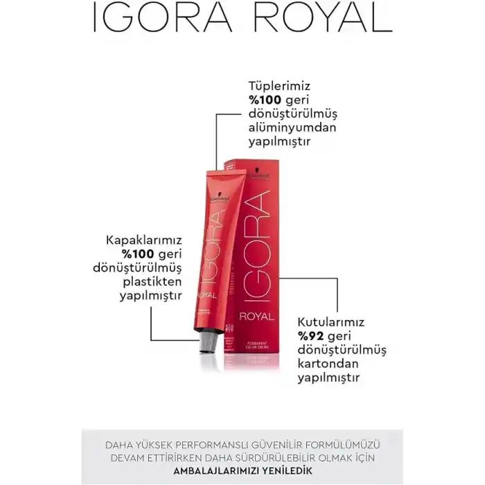 Schwarzkopf Igora Royal Saç Boyası 60ml-No - 6.1 Küllü Koyu Kumral