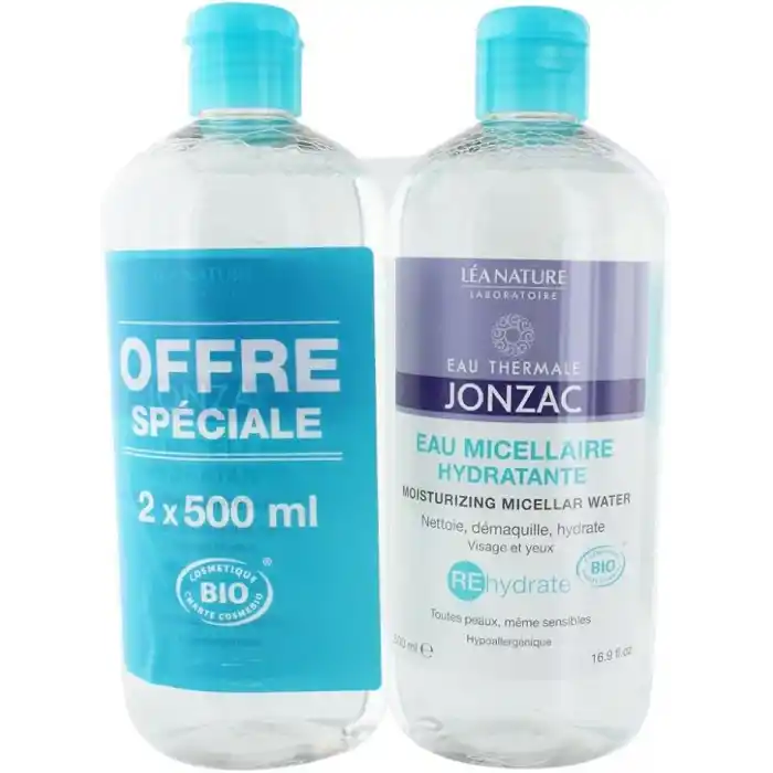 Jonzac Rehydrate Nemlendirici ve Temizleyici Organik Misel Su 2 x 500 ml