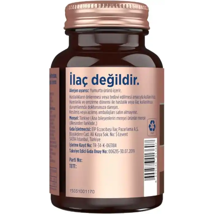 Dynavit Eggshell Membrane 30 Tablet-Yumurta Kabuğu Zarı,MSM,Vitamin C,Akgünlük ve Zerdeçal Ekstresi,Manganez