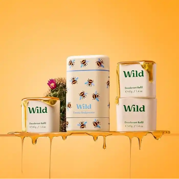 Wild%98 Sekiz Natural Stick Deodorant Kutu ve Refill Paketi Honey Bee ve Honey & Cactus Flower 40 g