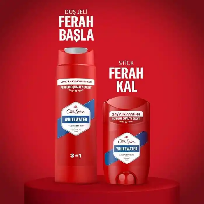 Old Spice Whitewater Erkek Hediye Seti: Stick Deodorant ve Duş Jeli