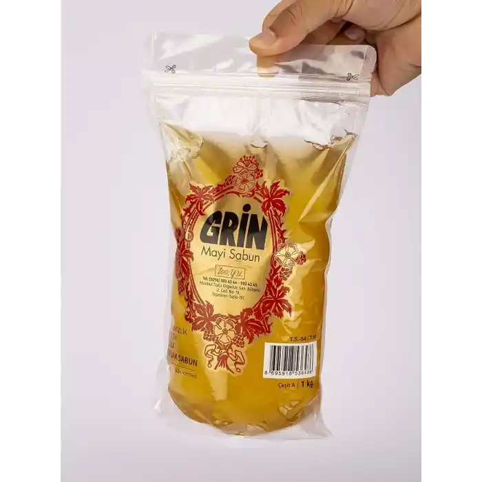 alavan Ekolojik Arap Sabunu, 1 Kg Organik Jel Sabun, Ayçiçeği Yağı Özlü Doğal Sıvı Sabun