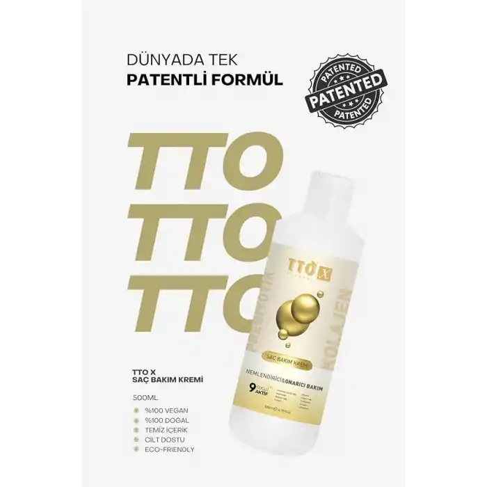 TTO X Nemlendirici ve Onarıcı Saç Kremi Kolajen ve Prebiyotik