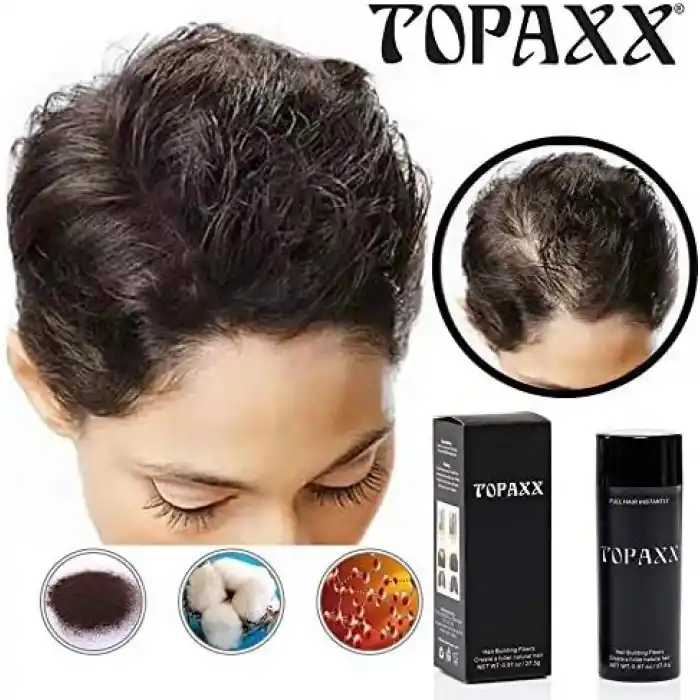 Siyah/Black Saç Dolgunlaştırıcı ve Seyrek Kapatıcı Saç Fiber Tozu 27,5g