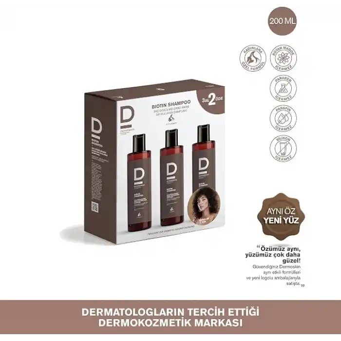 Dermoskin Biotin Şampuan 3 Al 2 Öde Kofre Kadin 1 Paket (1 x 200 ml)