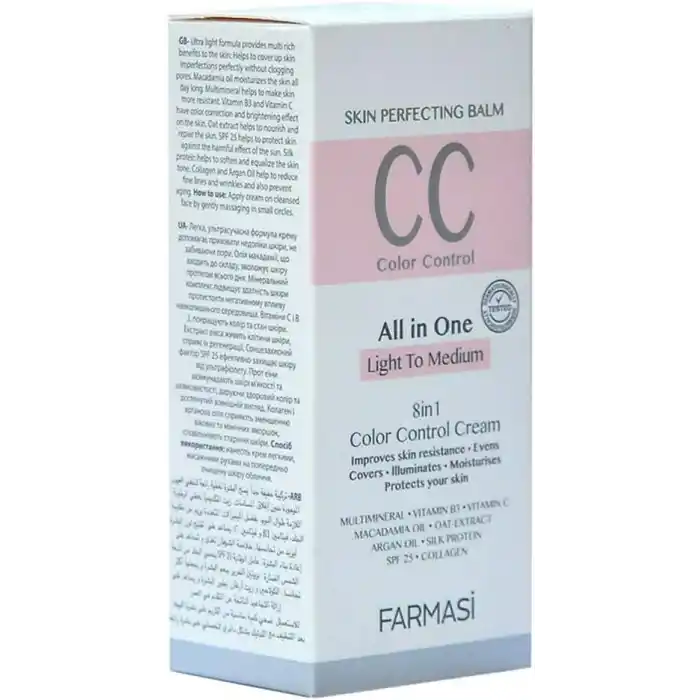 Farmasi CC Krem 50 ml, Açıktan Ortaya No: 02