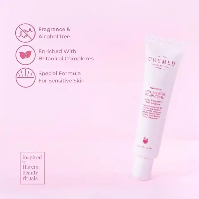 Cosmed Hassas Ciltler İçin Kızarıklık Karşıtı Onarıcı Krem 40 ml
