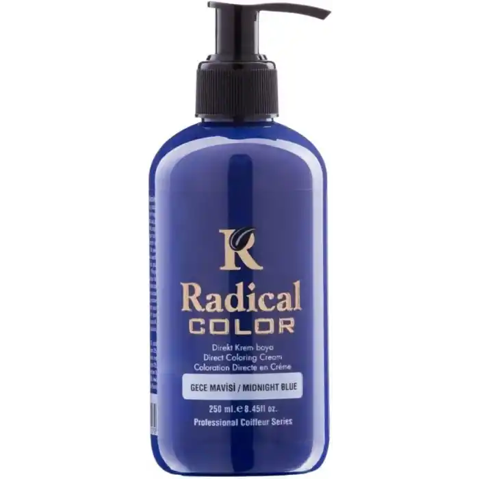 Radical Color Midnightblue Amonyaksız Su Bazlı Saç Boyası 250 ML 1 Adet Gece Mavisi
