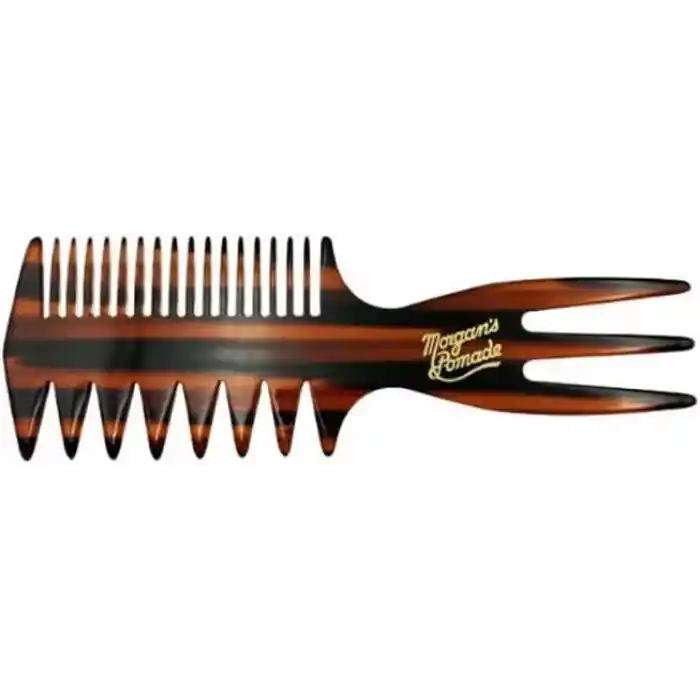 Morgans Pomade Three Way Afro Pomade Comb - 3 Kademeli Profesyonel Tarak