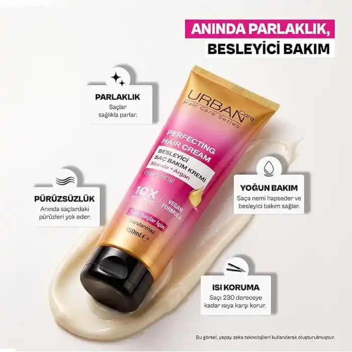URBAN Care Perfecting Besleyici Parlaklık Veren Saç Bakım Kremi -150ML-vegan
