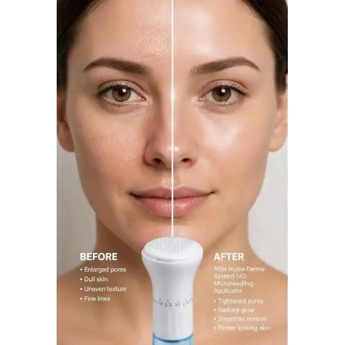 Busstier Hydra Derma System 140 Microneedling Serum Applicator 140 İğneli Hydra Needle Cilt Bakım Kalemi Anti Aging Gözenek Sıkılaştırıcı Serum Uygulama Cihazı