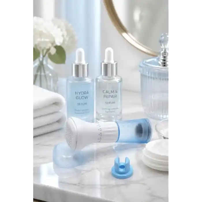 Busstier Hydra Derma System 140 Microneedling Serum Applicator 140 İğneli Hydra Needle Cilt Bakım Kalemi Anti Aging Gözenek Sıkılaştırıcı Serum Uygulama Cihazı