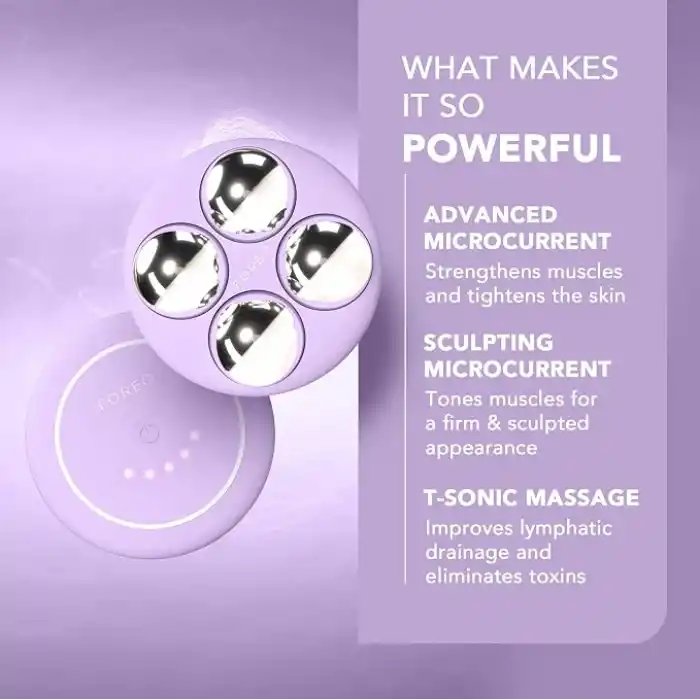 FOREO BEAR 2 body Gelişmiş Mikro Akımlı Vücut Masaj Aleti + İletken SUPERCHARGED Sıkılaştırıcı Vücut Serumu - Selülit Masajı ve Lenfatik Drenaj - Sıkı, Kontur ve Pürüzsüz - Vücut Masajı