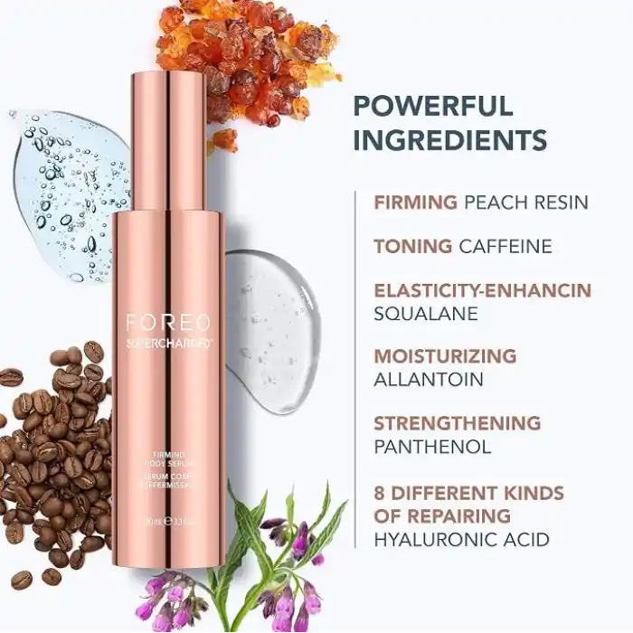 FOREO BEAR 2 body Gelişmiş Mikro Akımlı Vücut Masaj Aleti + İletken SUPERCHARGED Sıkılaştırıcı Vücut Serumu - Selülit Masajı ve Lenfatik Drenaj - Sıkı, Kontur ve Pürüzsüz - Vücut Masajı
