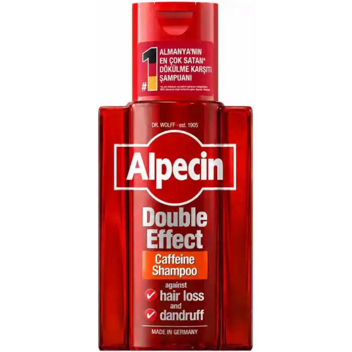 Alpecin Kafein İçeren Dökülme ve Kepek Karşıtı Şampuan, İkili Etki, 200 ml