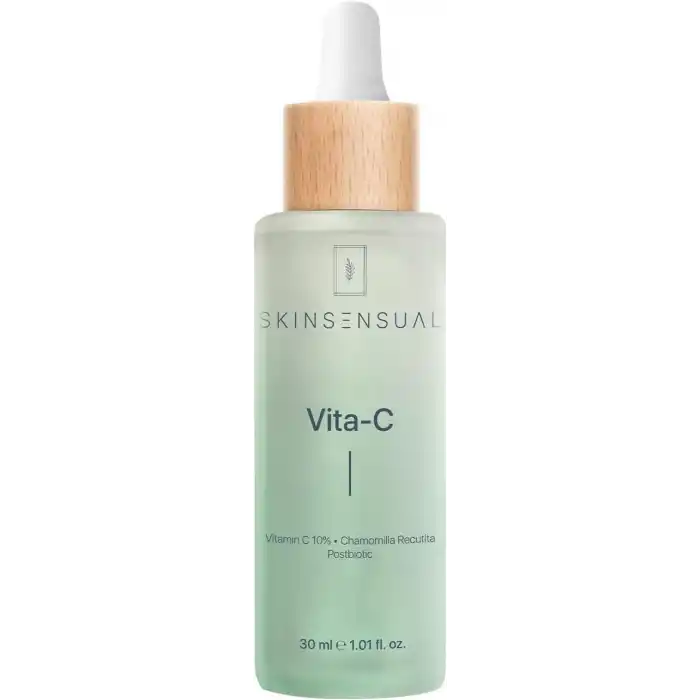 Skin Sensual Vita-C Vitamin C Serumu 30 ml |%10 Vitamin C & Postbiotic | Cilt Tonu Eşitlemeye Yardımcı | Aydınlatıcı Cilt Bakım Serumu