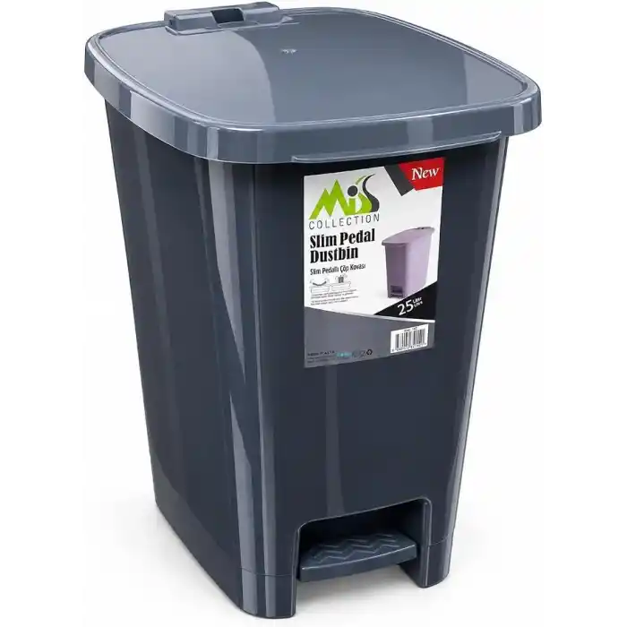 Miss Collection Lüx Serisi Pedallı 25 Litre Çöp Kovası Antrasit
