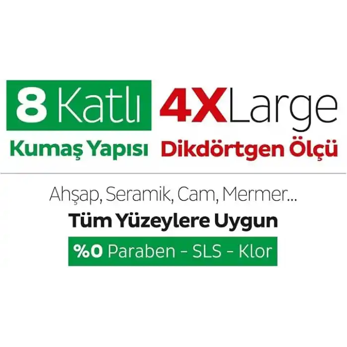 Sleepy Easy Clean Beyaz Sabun Katkılı Mopa Uyumlu Yer Temizlik Havlusu&Mendili 50 Yaprak