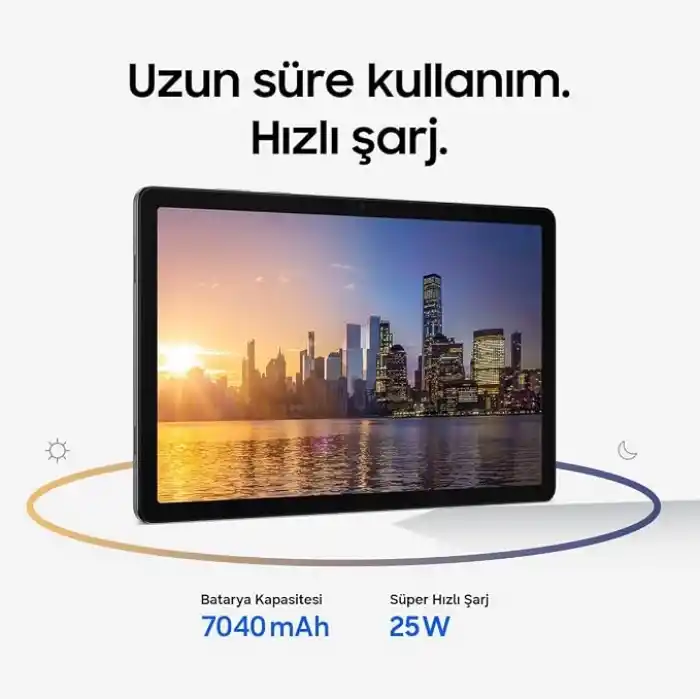 Samsung Galaxy Tab A11+, Android Tablet, Gümüş, WiFi Destekli, 6GB RAM, 128GB Depolama Alanı, 11 İnç (Samsung Türkiye Garantili)