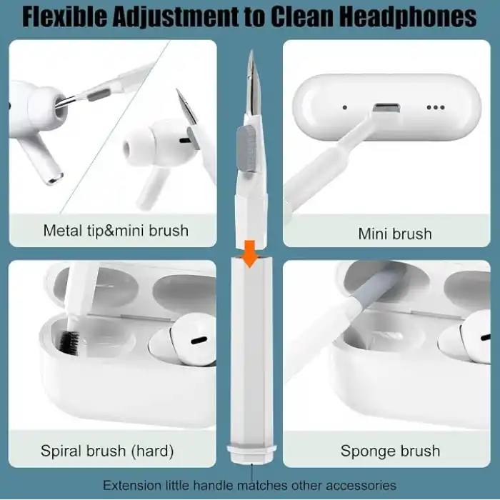VICHYIE 20si 1 Arada Klavye ve Kulaklık Temizleme Seti - AirPods 1/2/3/Pro, PC, Dizüstü Bilgisayar, Cep Telefonu, Kamera İçin Aksesuar