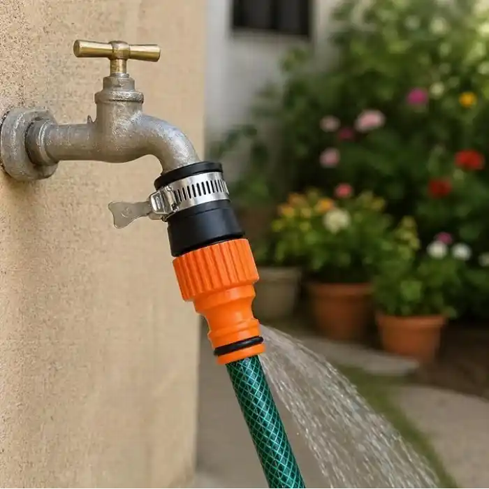 Orret Home Musluk Ucu Hortum Aparatı Kelepçeli Musluk Adaptörü Evrensel Uyumlu Hızlı Bağlantı Bahçe Hortum Bağlantı Aparatı Sızdırmaz Musluk Başlığı