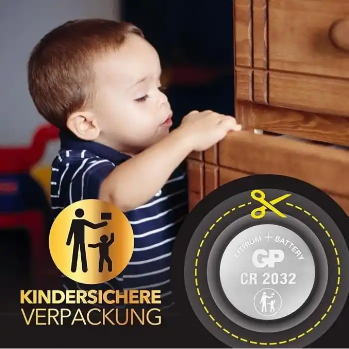 CR2032 3v Lithium Knopfzellen, 20 Stück Li-Mn Knopfbatterien CR 2032 - 3 Volt im 20-er Pack, Batterien einzeln entnehmbar (GP Batteries Markenprodukt)