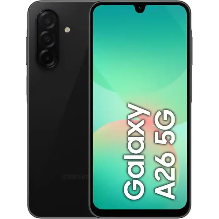 Samsung Galaxy A26 5G, Android Akıllı Telefon, 256GB Depolama, 8GB RAM, Siyah, 50MP Kamera, Büyük Ekran, Uzun Pil Ömrü (Samsung Türkiye Garantili)