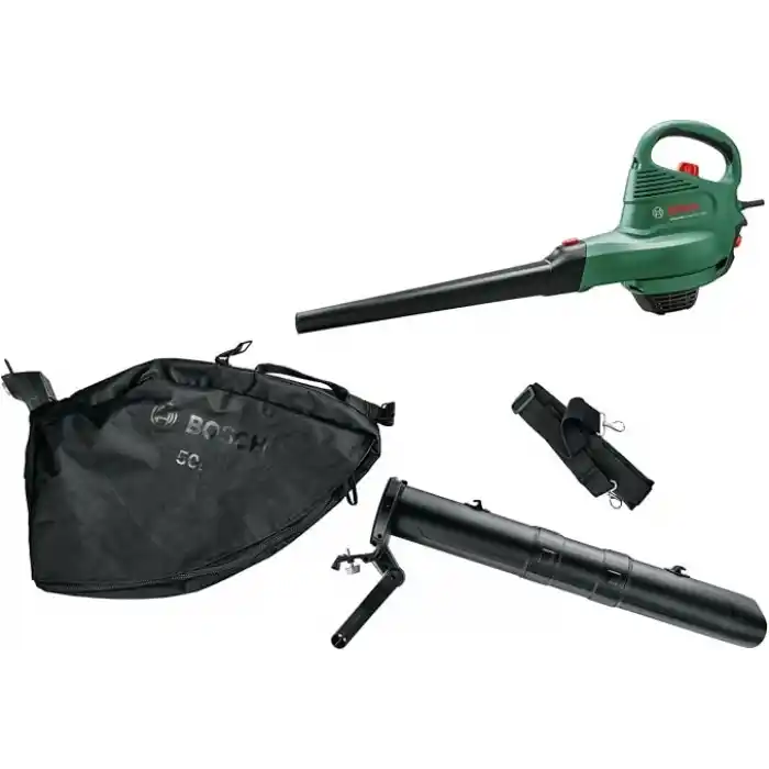 Bosch Home and Garden Elektrikli Yaprak Üfleme ve Toplama Makinesi Universalgardentidy 3000 (3000 W, 50 L Toplama Torbası, Değişken Hız, Yaprakları Üfleme, Toplama ve Öğütme içindir)
