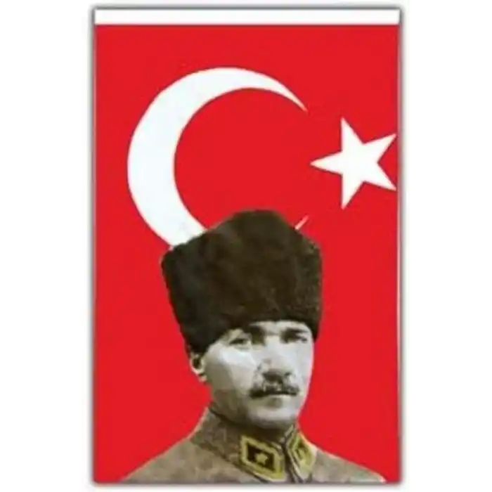 Mustafa Kemal Atatürklü Bayrak - Atalı Türk Bayrağı 50x75cm,NoColor-4fad55d8