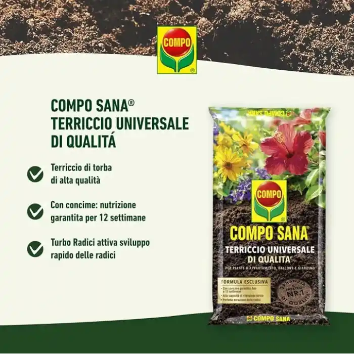 COMPO SANA EVRENSEL SAKSI TOPRAĞI, YÜKSEK KALİTELİ, 10 L