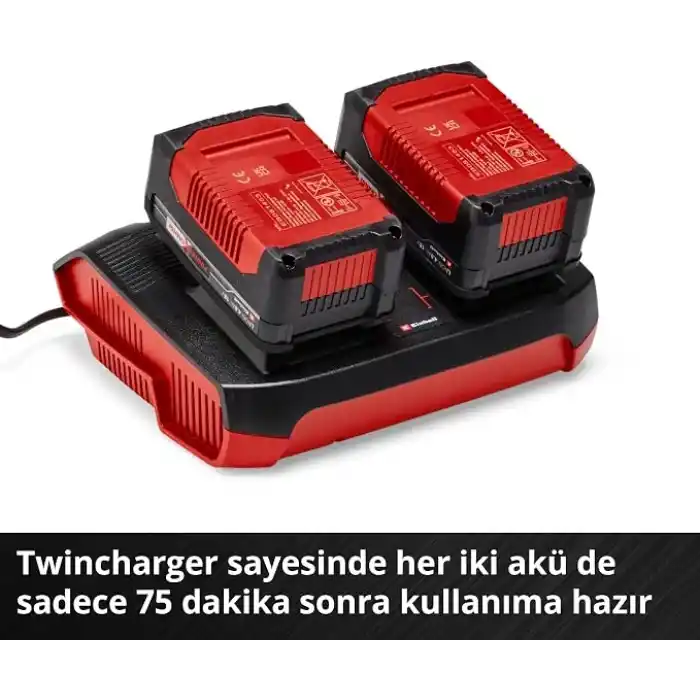 Einhell Orijinal Starter Kit 2x 4,0 Ah PXC Akü ve 3A Twincharger 4512112