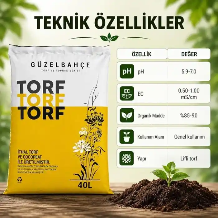 Özel Karışım Güzelbahçe Genel Kullanıma Uygun Torf