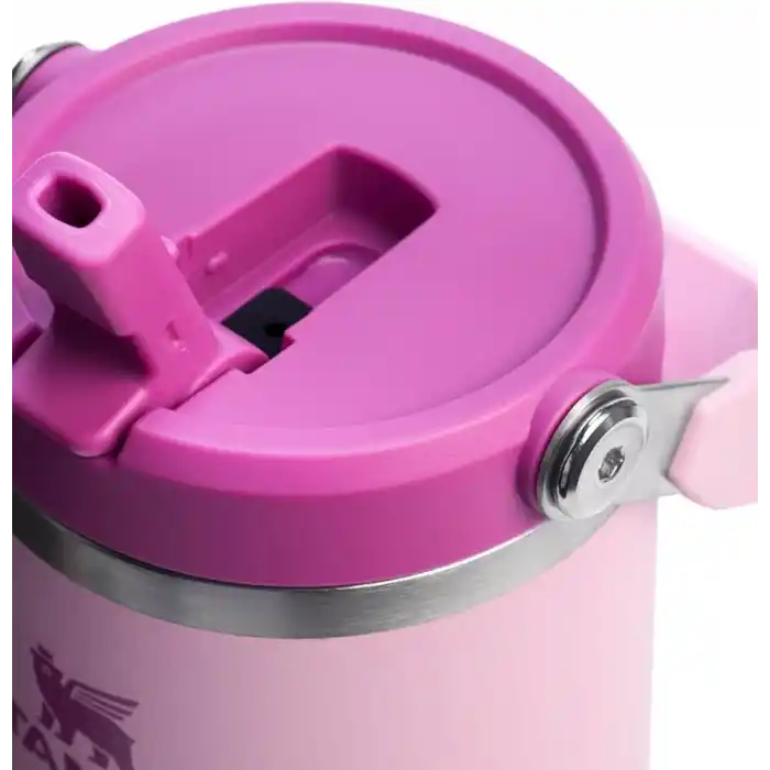 Stanley IceFlow Flip Straw Tumbler Pipetli Termos Bardak, 0.89 Litre, Kiraz Çiçeği (Cherry Blossom)