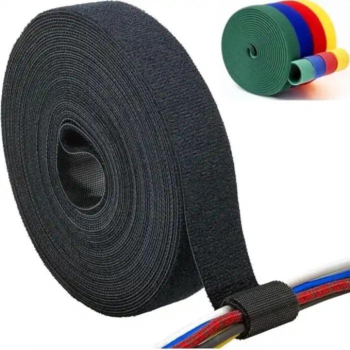 AEE® 10 Metre Kablo Düzenleyici Cırt Bant Organizer Çok Amaçlı Cırt Bant Çok Kullanımlık Cırt Kelepçe Asorti (Karışık Renk)