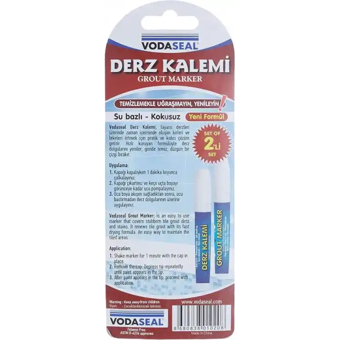 Vodaseal 2li Derz Kalemi Beyaz
