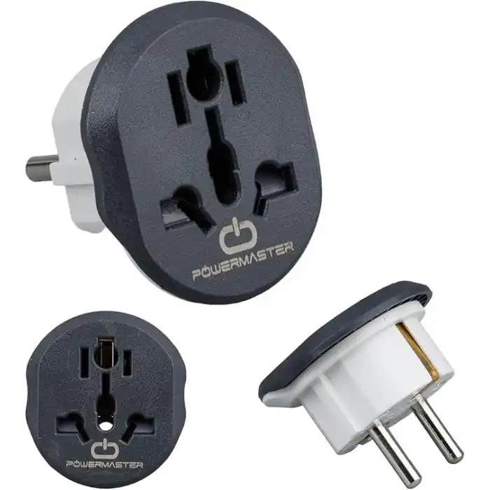 Amber LED Amerikan ve İngiliz Fişi Dönüştürücü Adaptör 16A 250V Seyahat Tipi Universal Çevirici Priz Kompakt Tasarım (3 Adet)