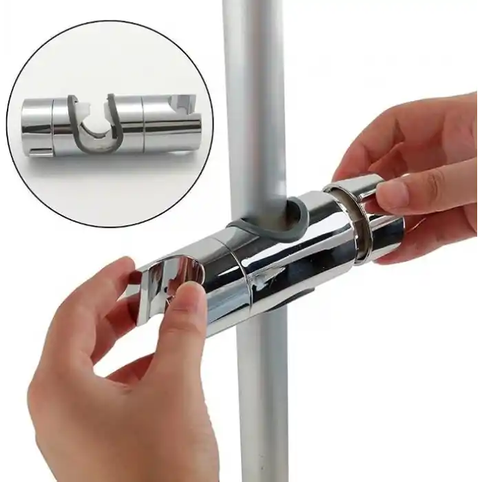 Fause Ayarlanabilir Duş Başlığı Boru Gezeri Mafsal Sürgü Askısı KY101 (Krom, Oval)