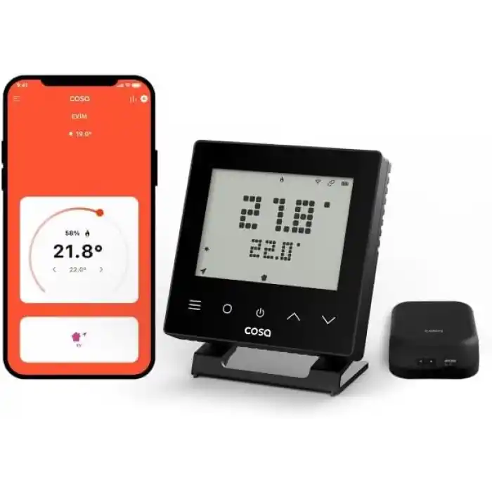 Cosa Akıllı Oda Termostatı Kablosuz Kombi Kontrolü v5 Wi-Fi