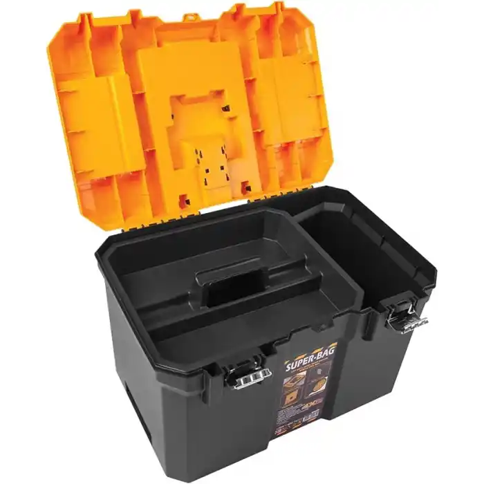 Super Bag Çift Katlı Tekerlekli Takım Çantası, Çekilebilir Saplı Modüler Alet Kutusu, Üst Organizer Bölmeli, Büyük Hacimli Depolama Çantası ASR5039