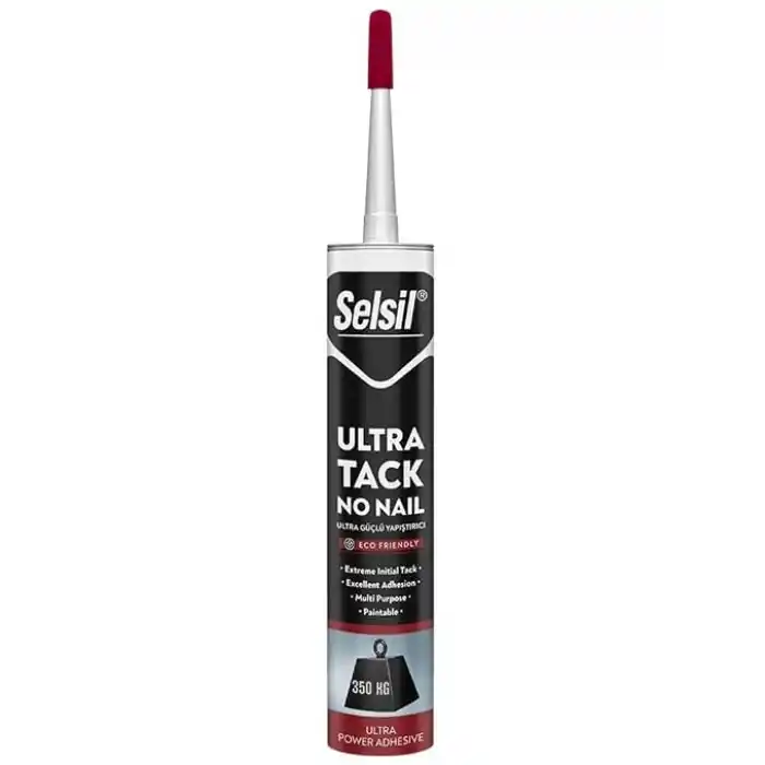 Selsil Ultra Tack Güçlü Montaj Yapıştırıcı 290ml Beyaz