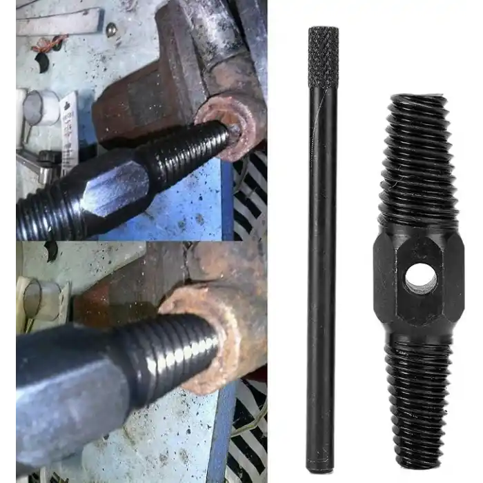 AEE® Ters Dişli Kılavuz Boru Sökme Aparatı – 1/2 ve 3/4 Hasarlı Paslı Boru & Kırık Vida Çıkarıcı Spiral Takımı Geri Sarma Anahtarı, Metal İç Diş Temizleme Aleti (M25-M50)