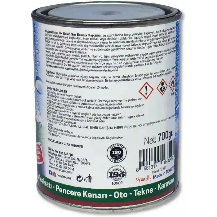 Vodaseal Leak Fix Liquid Su Sızdırmazlık Sıvı Kauçuk Kaplama İzolasyon Sızdırmaz, Şeffaf
