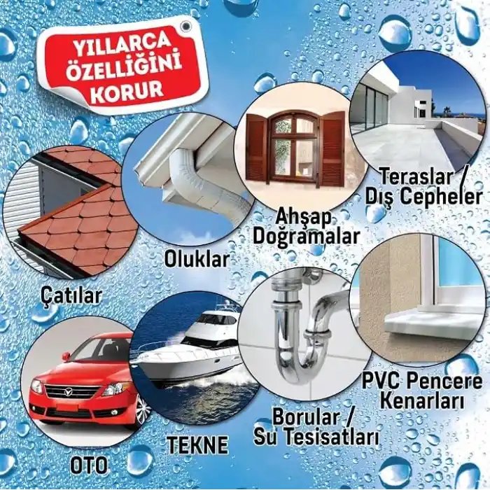 Vodaseal Leak Fix Liquid Su Sızdırmazlık Sıvı Kauçuk Kaplama İzolasyon Sızdırmaz, Şeffaf
