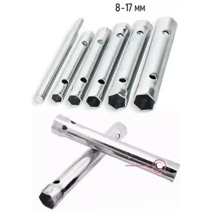 AEE® 6 Parça Kovan Anahtarı Seti – Torklu Buji Sökme Takma Takımı – 8-9/10-11/12-13/14-15/16-17 mm – Cırcır Uyumlu Kovan Lokma Anahtar Takımı – El Aletleri İçin Dayanıklı Metal